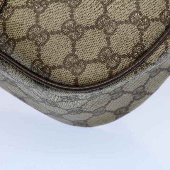 GUCCI GG Canvas Web Sherry Line Shoulder Bag Beige Red 89 02 032 Auth yk8711 - Picture 9 of 16